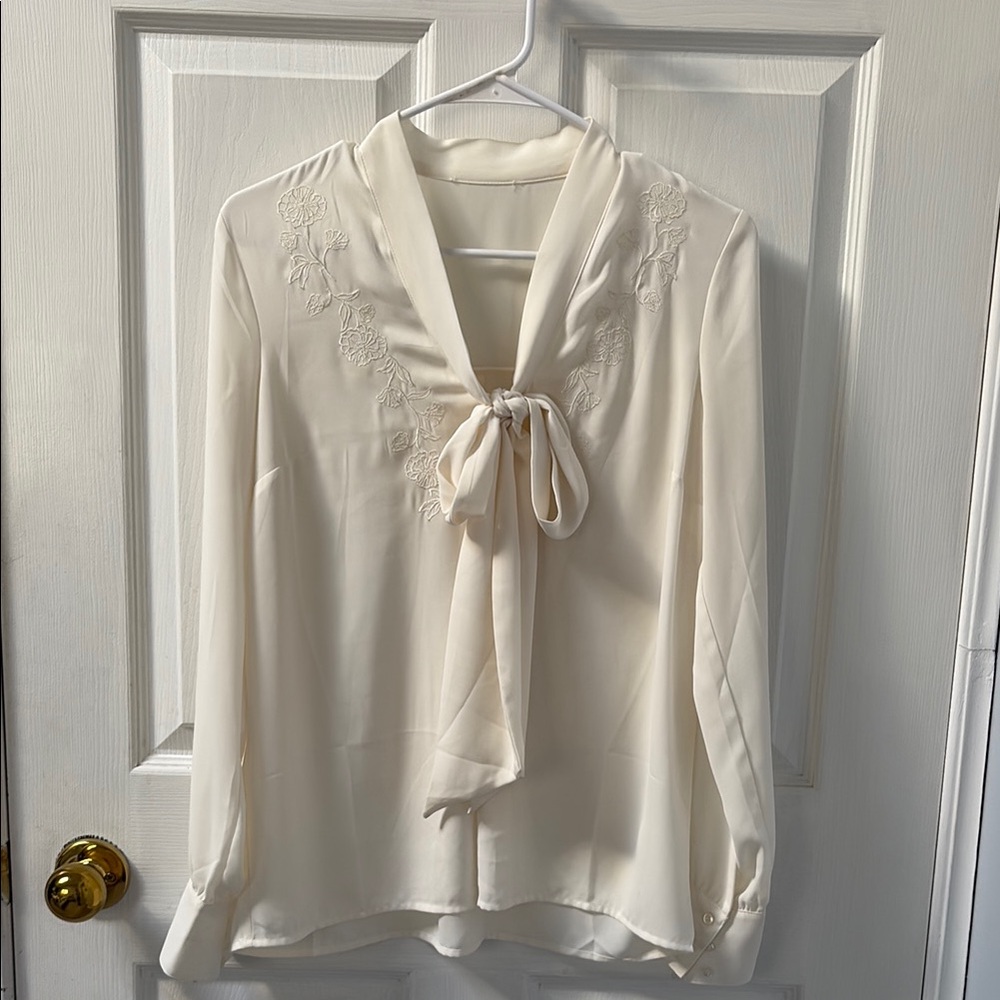 Elegant Cream Blouse